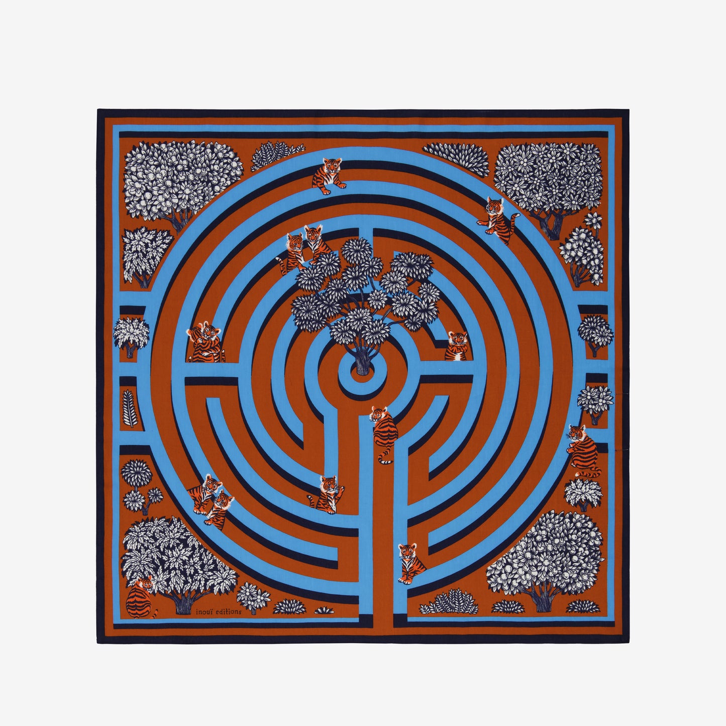 Foulard quadrato 65 - Labyrinthe - Scoiattolo