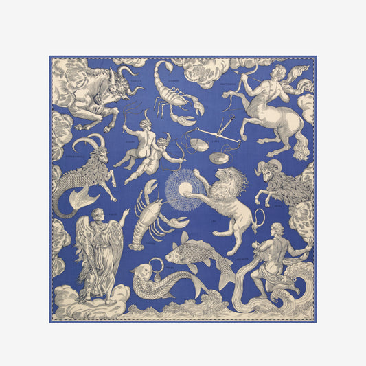Pañuelo 100 - Astrologie - Azul