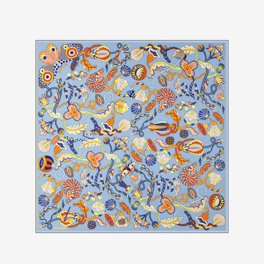 Square 100 - Botanique - Blue
