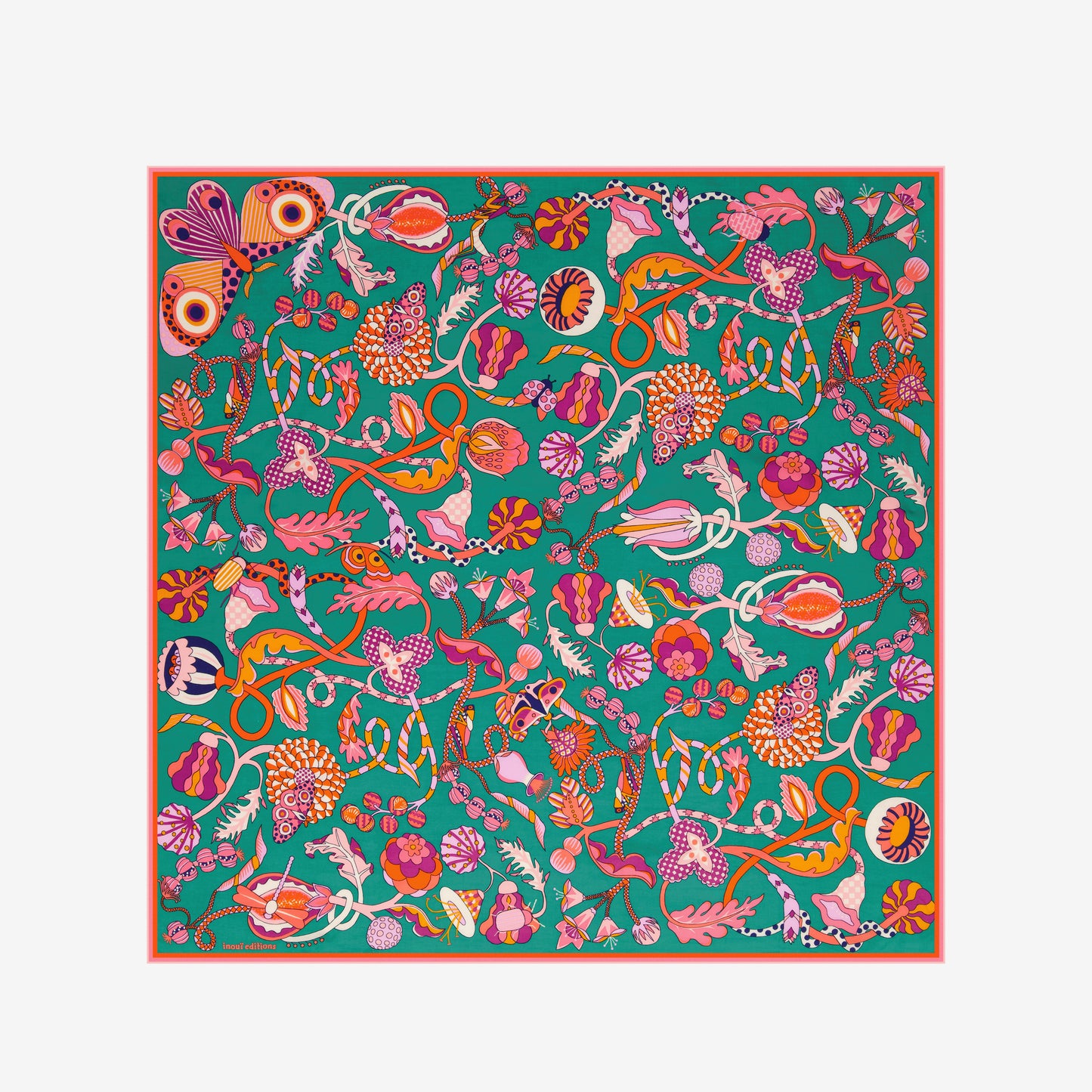 Pañuelo 100 - Botanique - Esmeralda