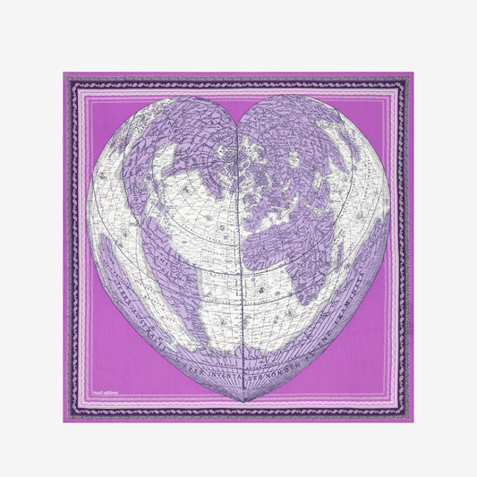 Square 100 - Mappemonde - Purple