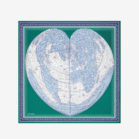 Square 100 - Mappemonde - Green