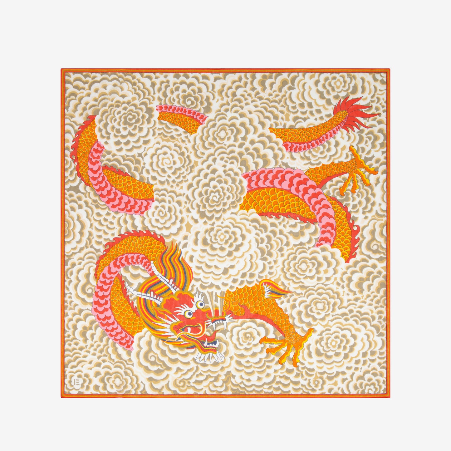 Square 130 - Dragon - Orange