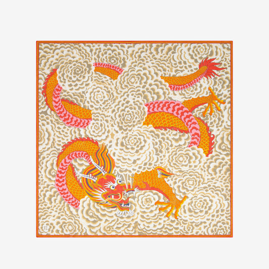 Pañuelo 130 - Dragon - Naranja