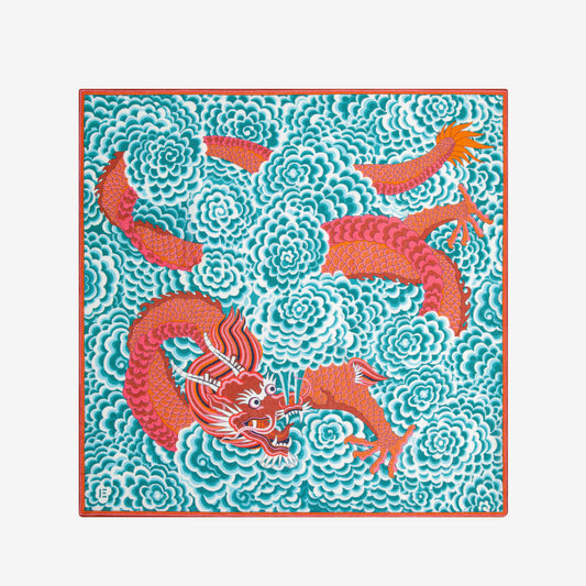 Pañuelo 130 - Dragon - Turquesa