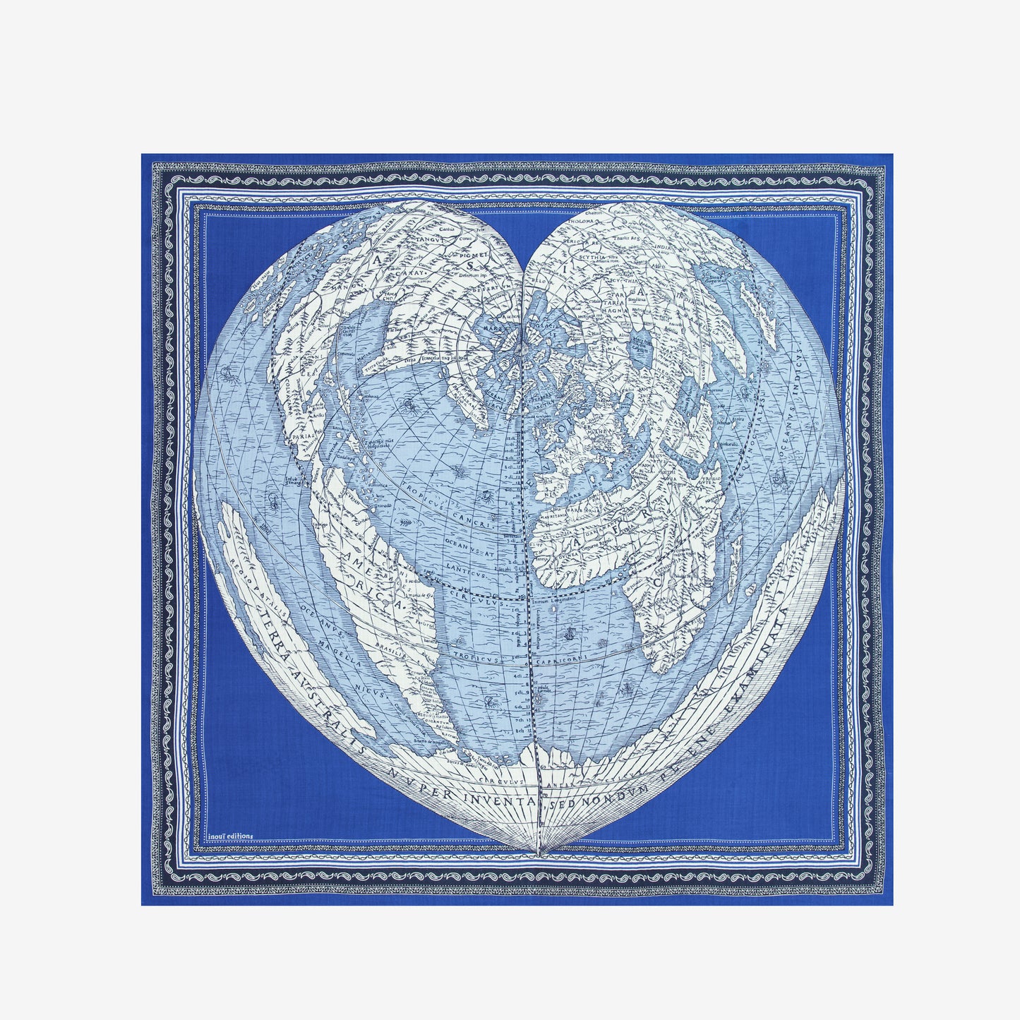 Square 130 - Mappemonde - Blue
