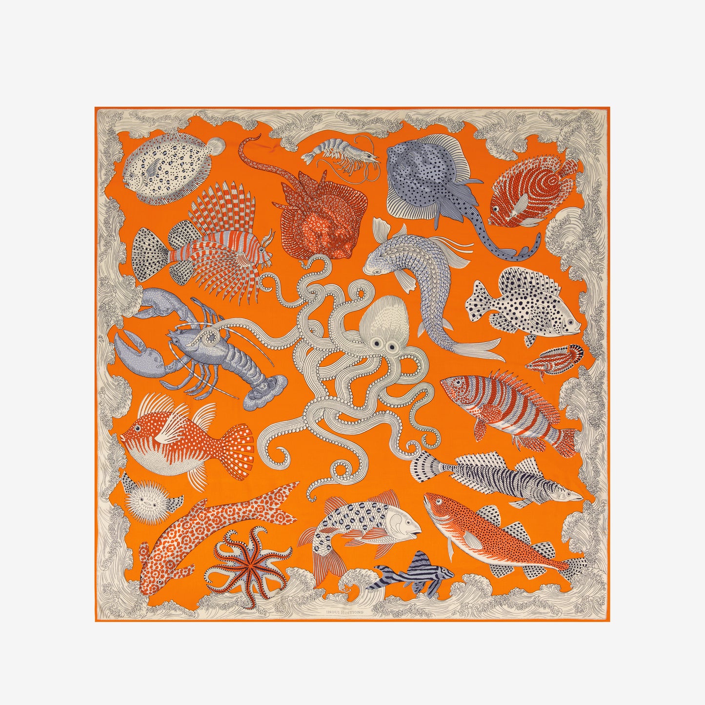 Quadratisches 130 - Poseidon - Orange