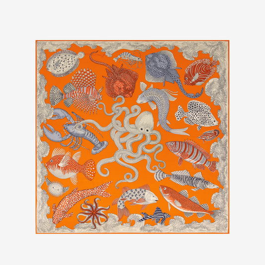 Pañuelo 130 - Poseidon - Naranja