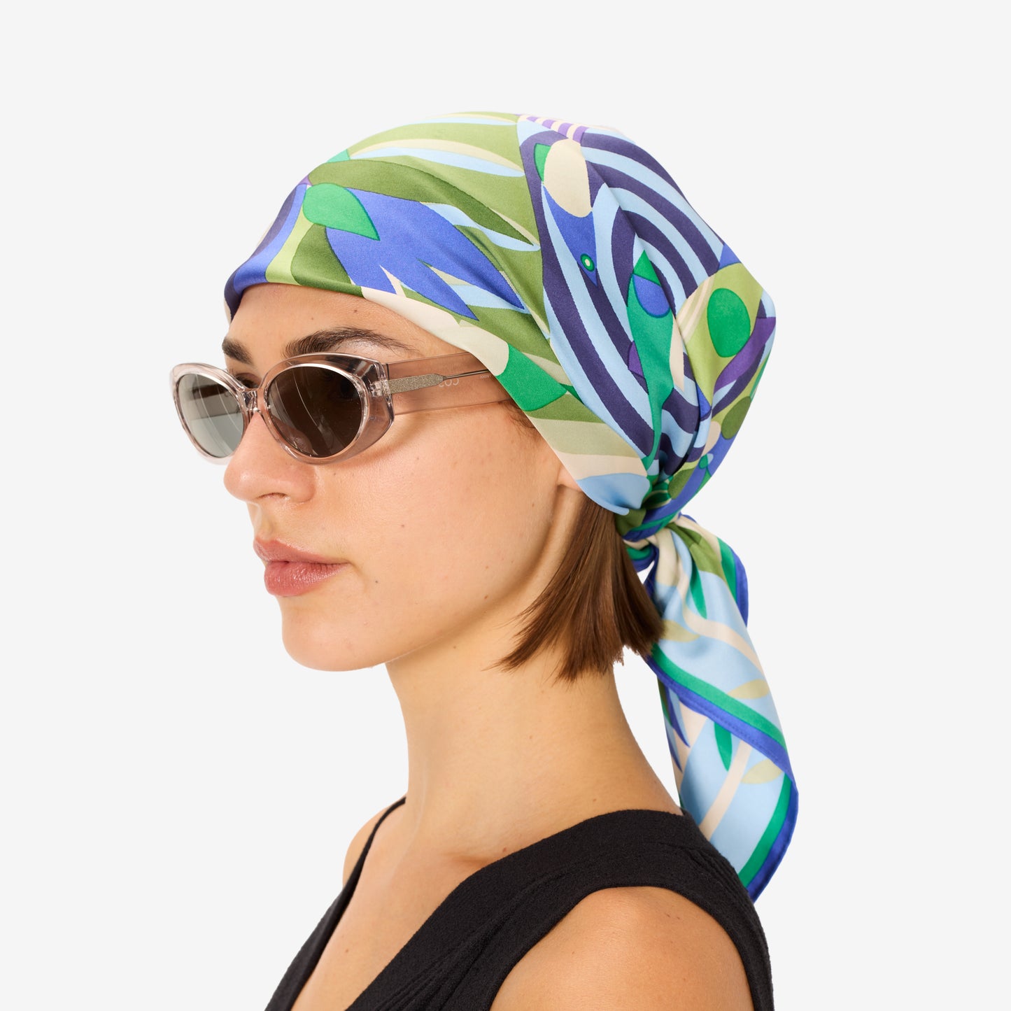 Foulard quadrato 65 - Cleo - Verde