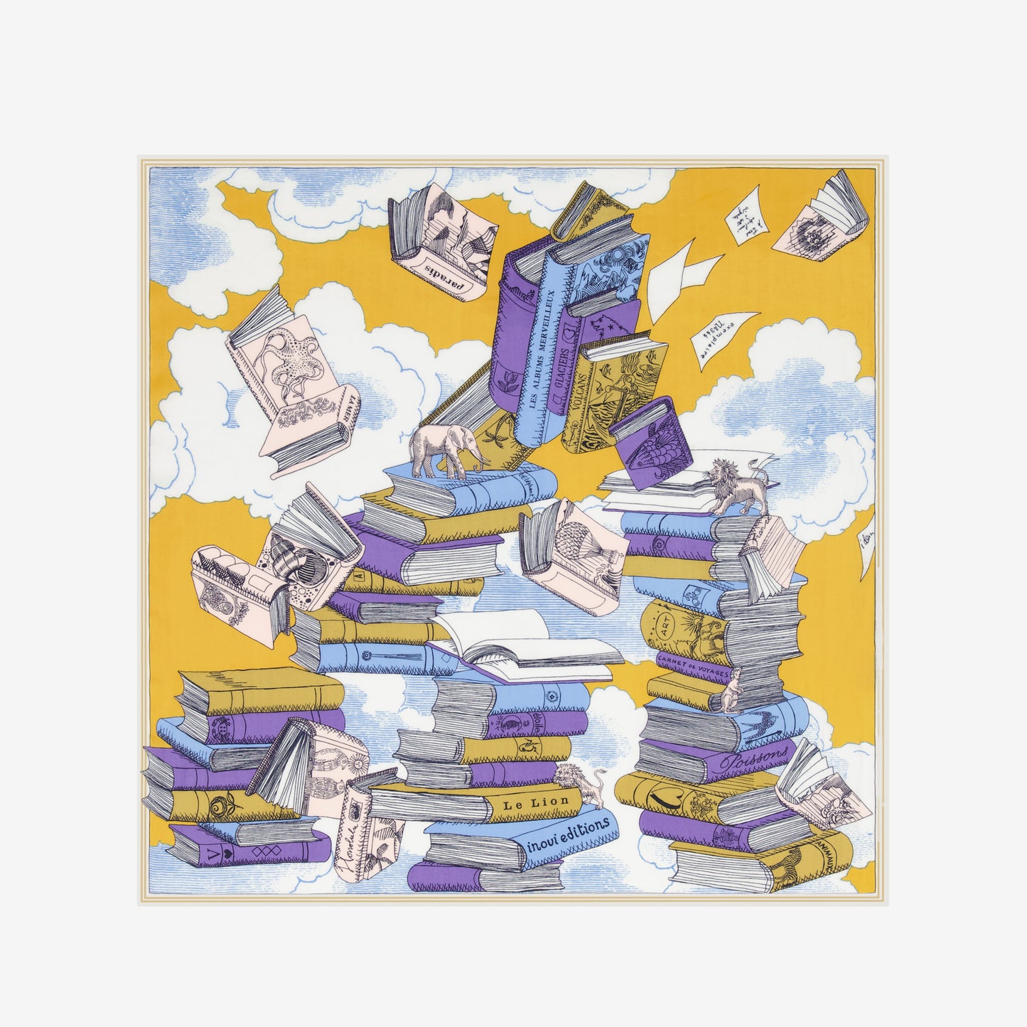 Foulard quadrato 65 - Editions - Marrone dorato