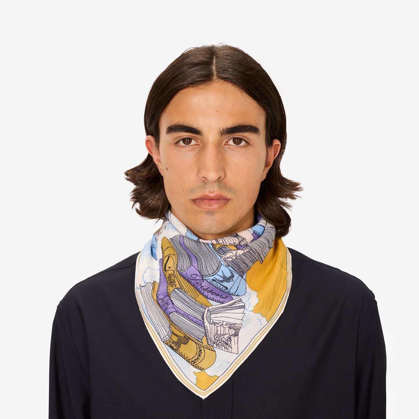 Foulard quadrato 65 - Editions - Marrone dorato