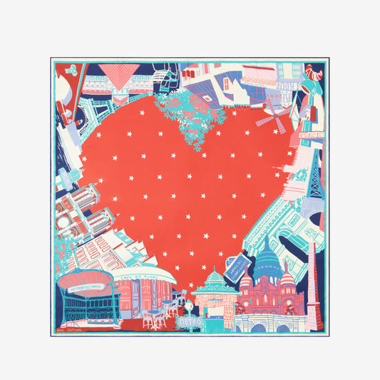 Square 70 - J'Aime Paris - Red