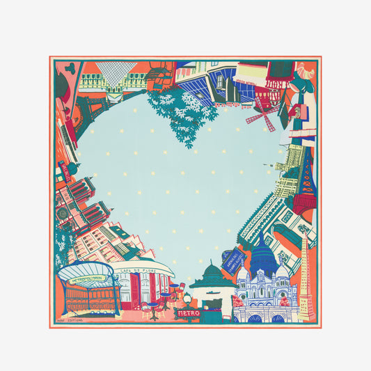 Square 70 - J'Aime Paris - Multicolor