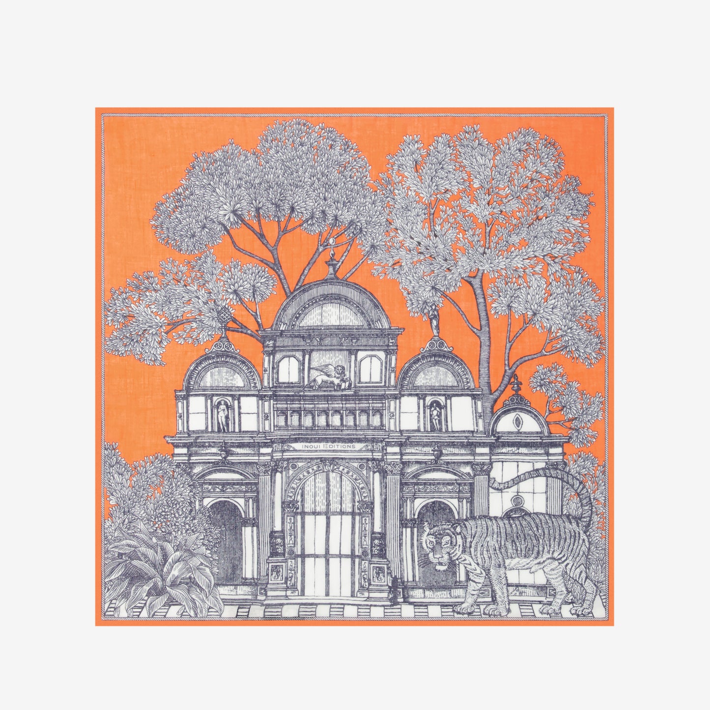 Foulard quadrato 70 - Mirage - Arancione