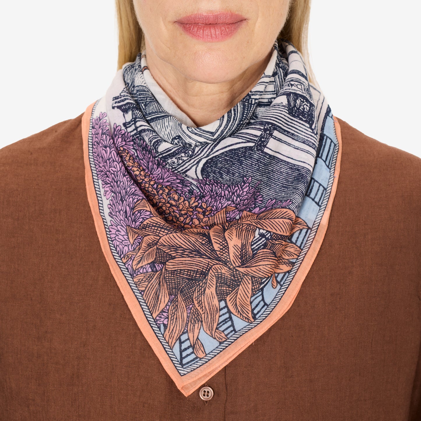 Foulard quadrato 70 - Mirage - Multicore