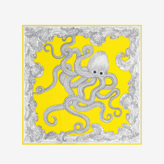 Quadratisches 65 - Poseidon - Zitrone