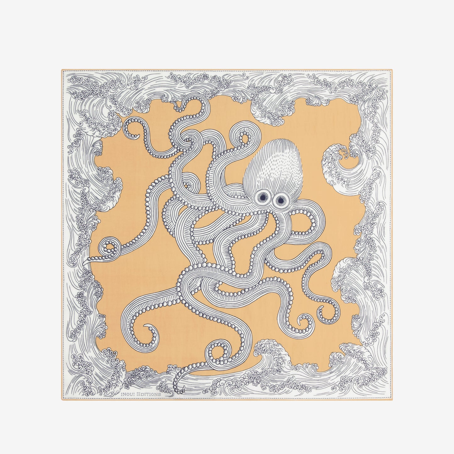 Foulard quadrato 65 - Poseidon - Sabbia