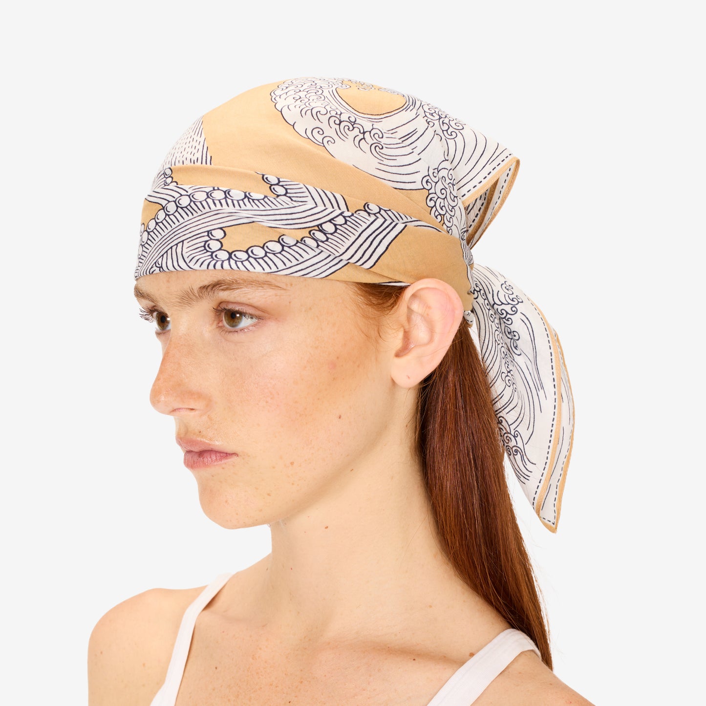 Foulard quadrato 65 - Poseidon - Sabbia