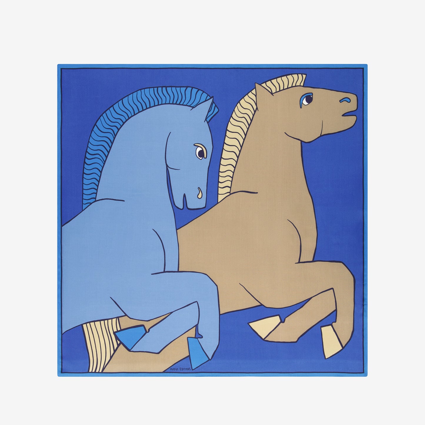 Quadratisches 100 - Cavale - Blau