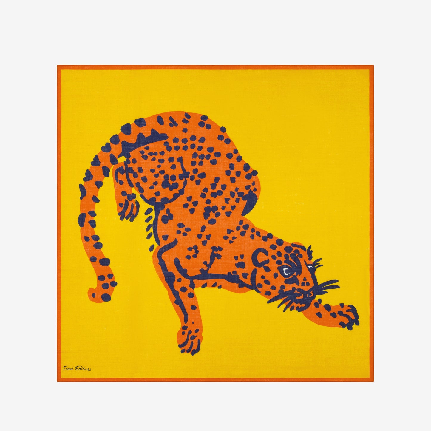 Square 100 - Feline - Yellow
