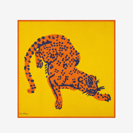 Square 100 - Feline - Yellow
