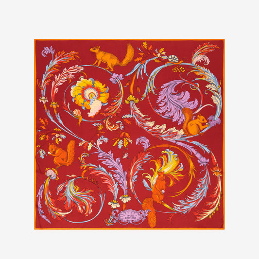 Quadratisches 100 - Rococo - Rot
