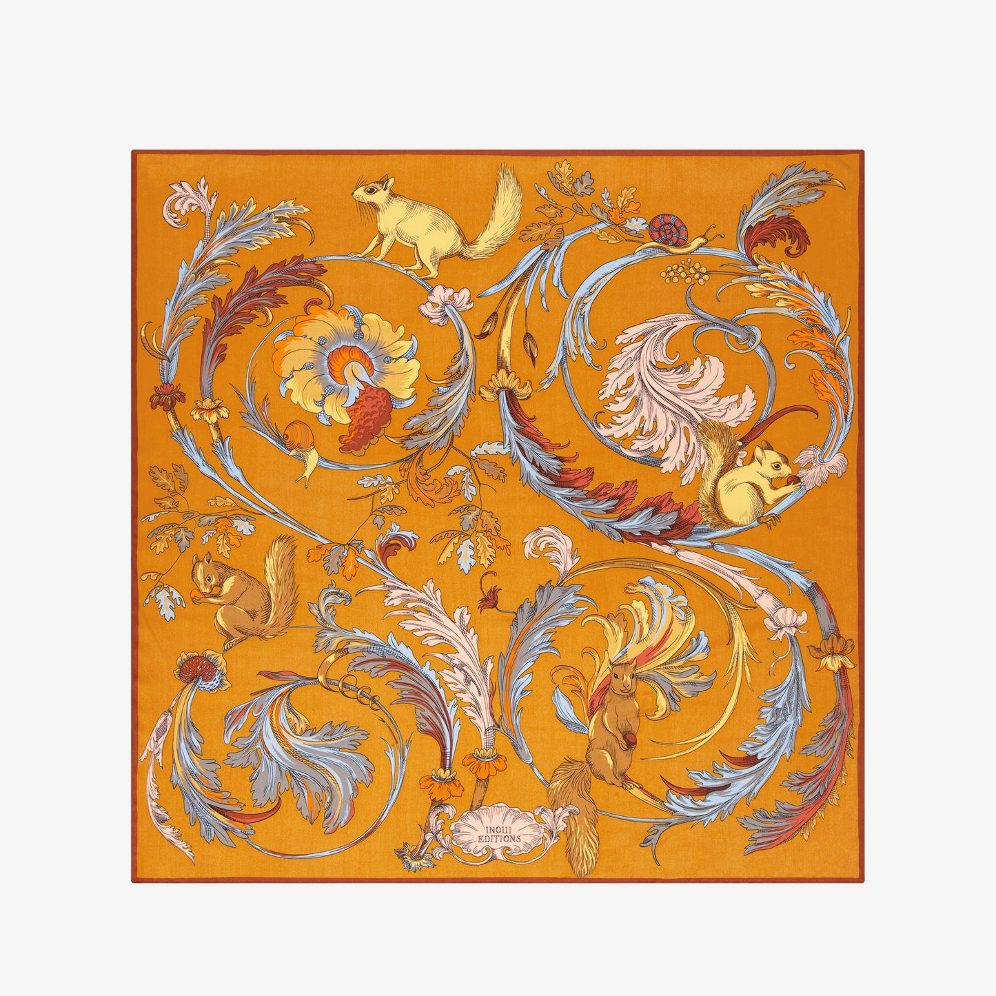 Quadrato 100 - Rococo - Marrone dorato
