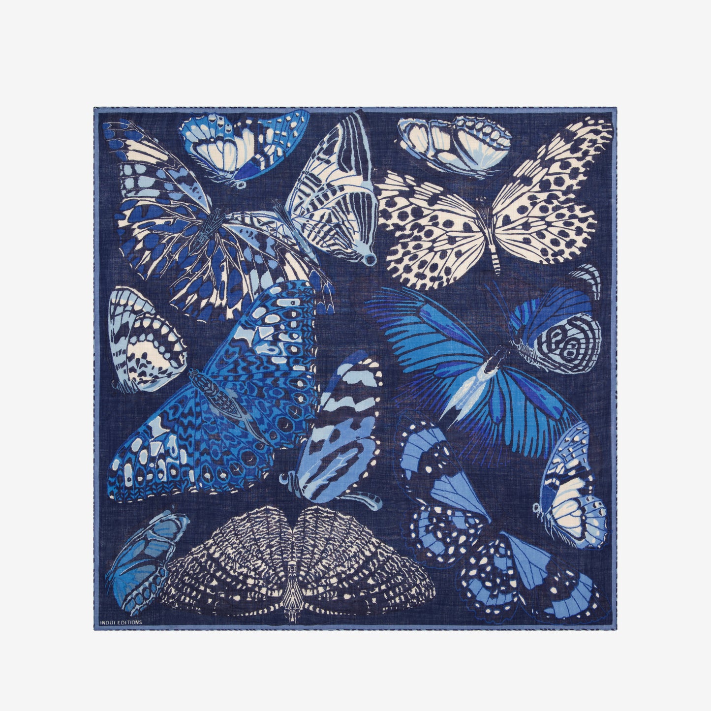 Square 130 - Papillons - Blue