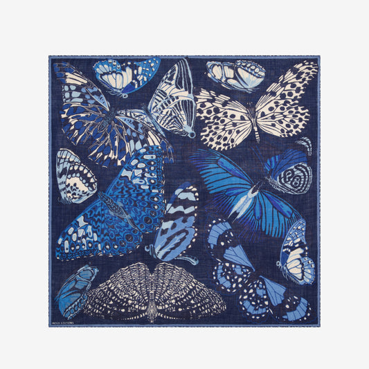 Square 130 - Papillons - Blue