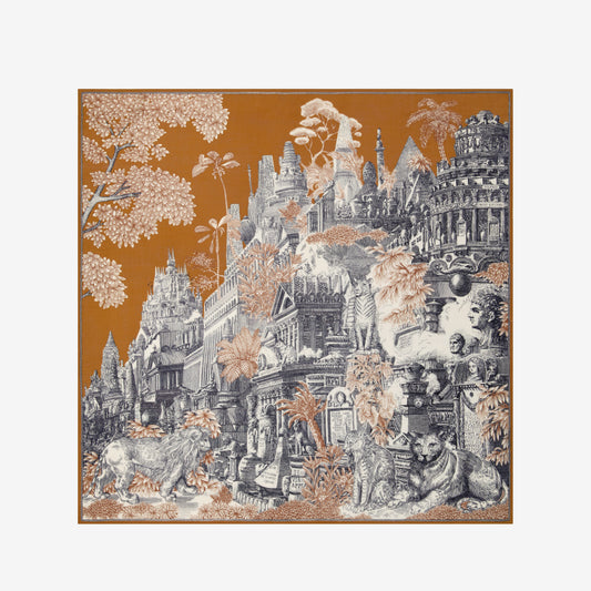 Cashmere Square 130 - Piranesi - Golden Brown
