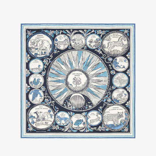 Quadratisches 70 - Chance Inoui - Marineblau