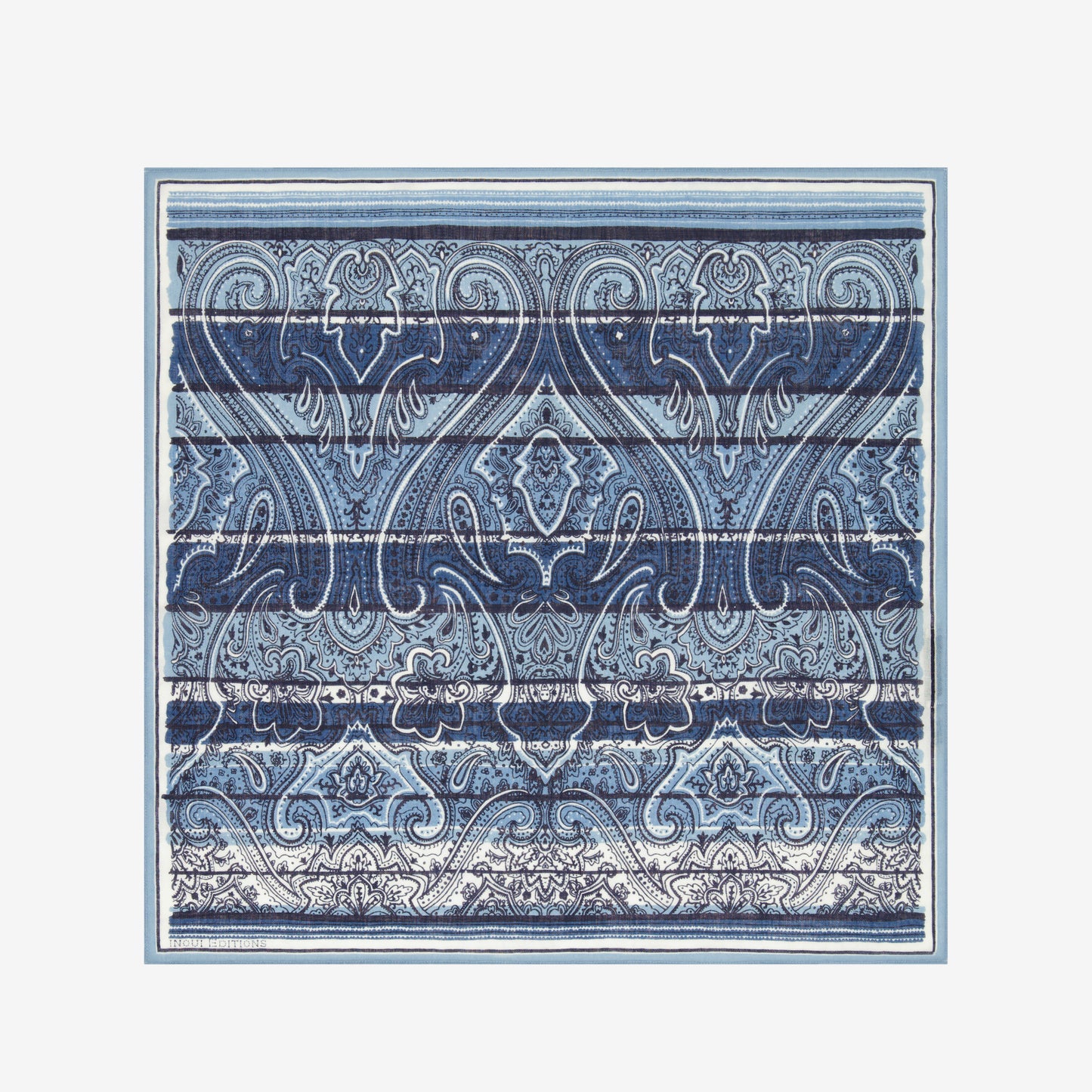 Quadrato 70 - Paisley - Blu