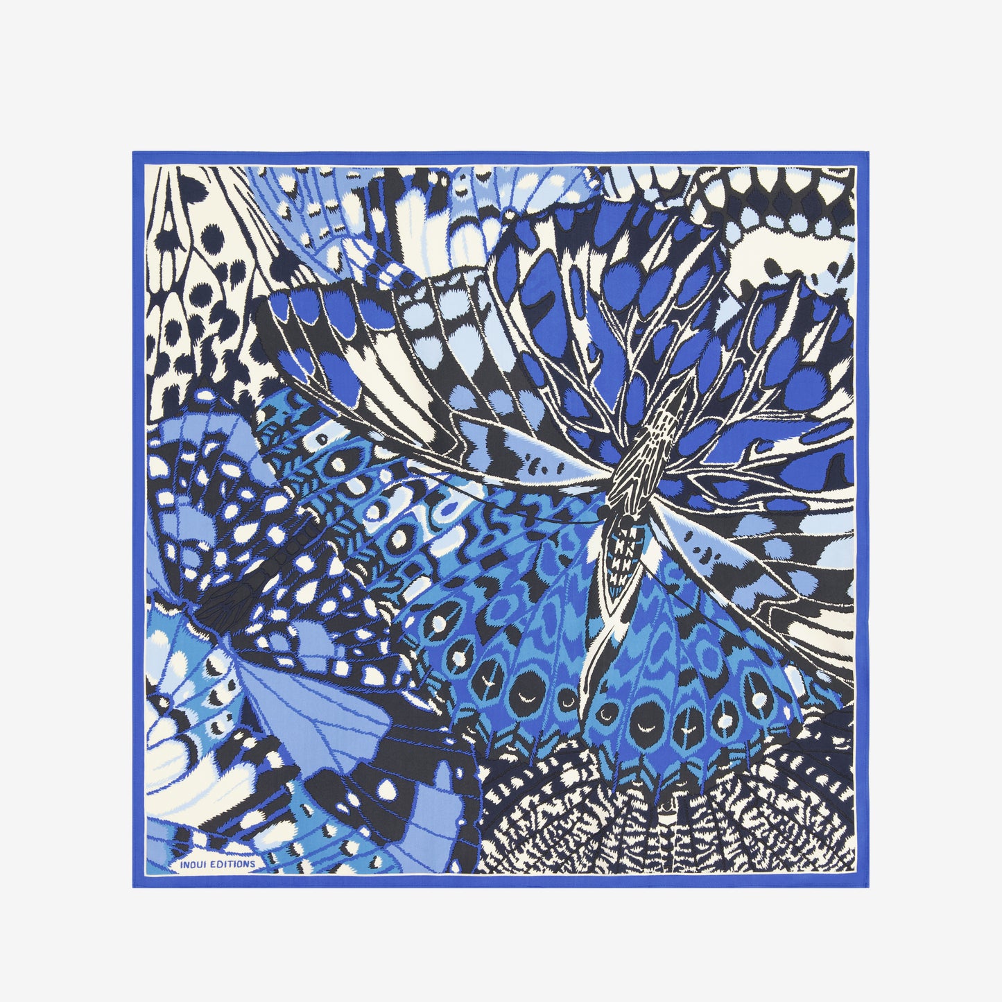 Quadratisches 65 - Papillons - Blau