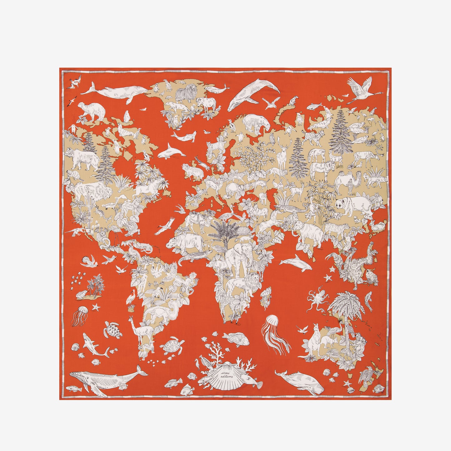 Quadrato 130 - Atlas - Arancione