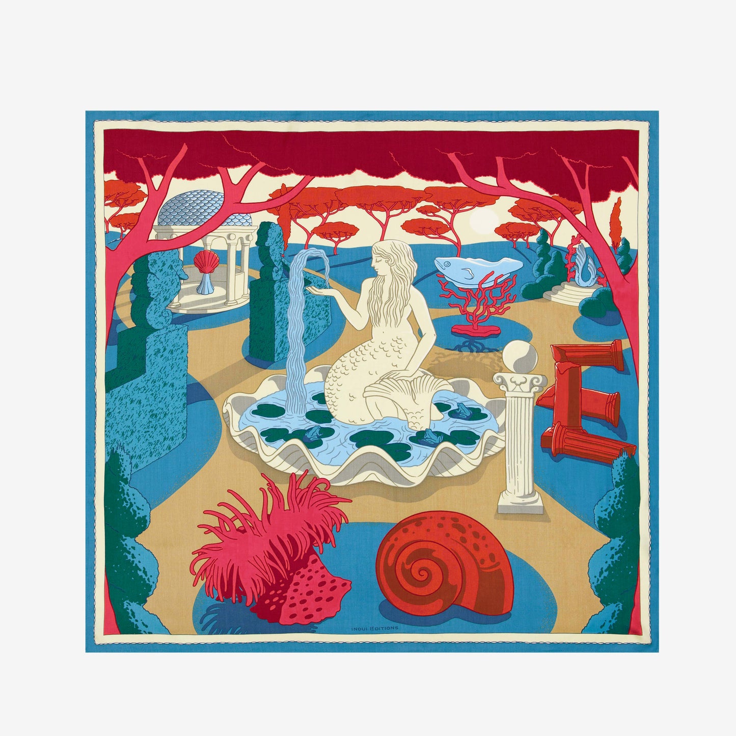 Quadrato 100 - Jardin - Rosso