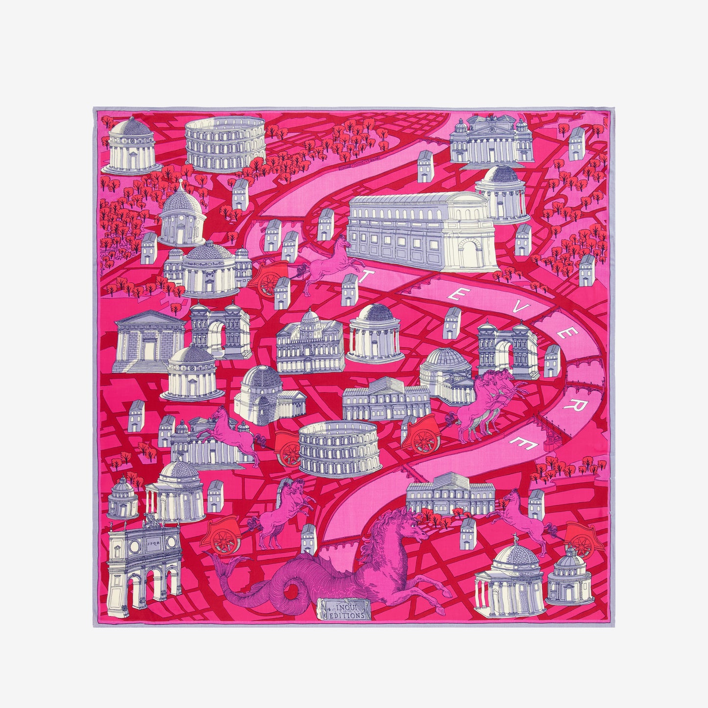Square 100 - Rome - Red