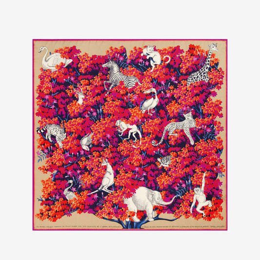 Square 130 - Bestiaire - Fuchsia