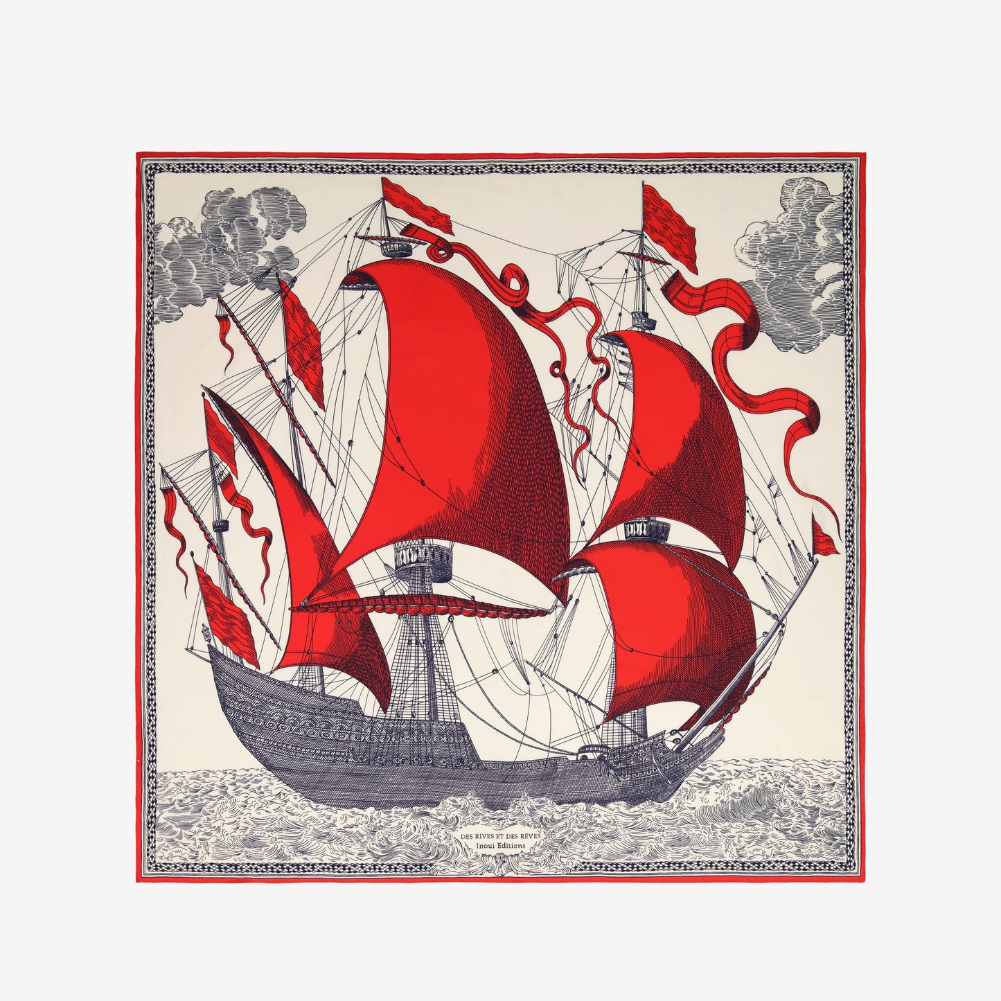 Square 130 - Des Rives et Des Reves - Red