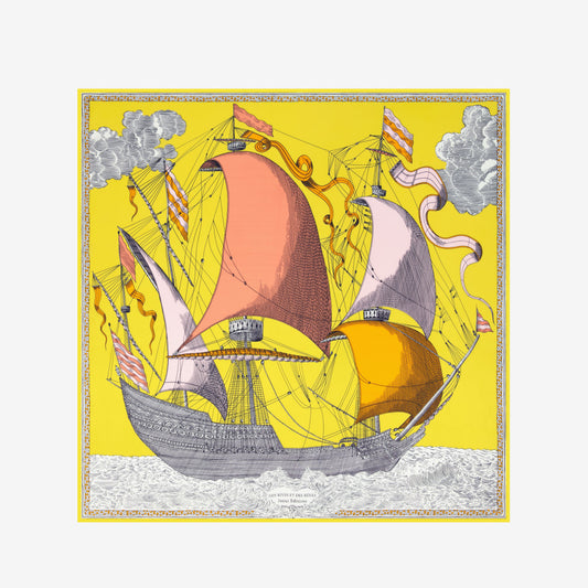 Pañuelo 130 - Des Rives et Des Reves - Amarillo