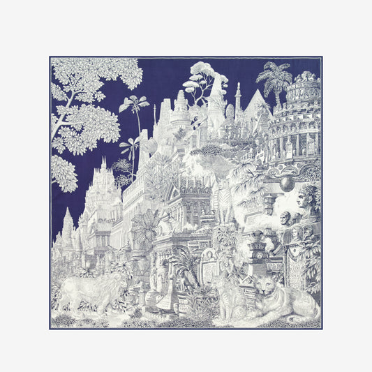 Pañuelo 130 - Piranesi - Azul Marino
