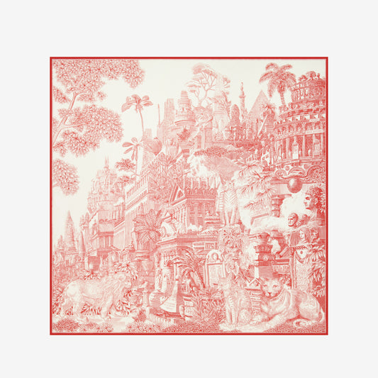 Pañuelo 130 - Piranesi - Terracota