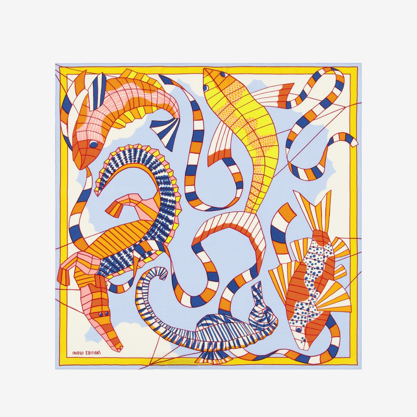 Pañuelo 65 - Cerfs Volants - Naranja