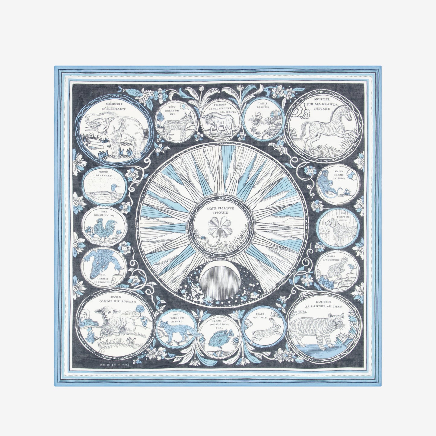 Quadrato 70 Cotton - Chance Inoui - Blu Scuro