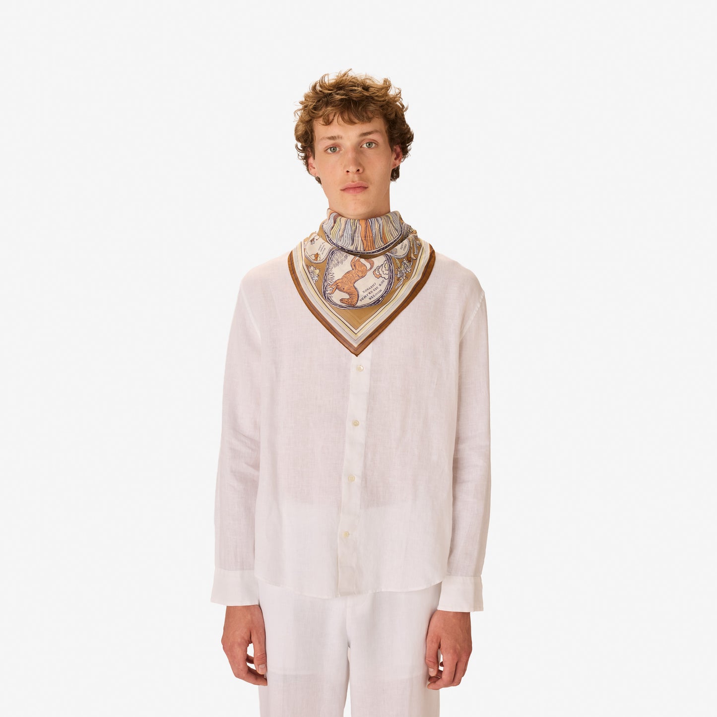 Square 70 Cotton - Chance Inoui - Golden Brown