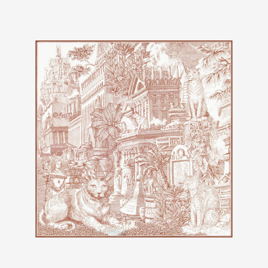Quadratisches Tuch 65 - Piranesi - Beige
