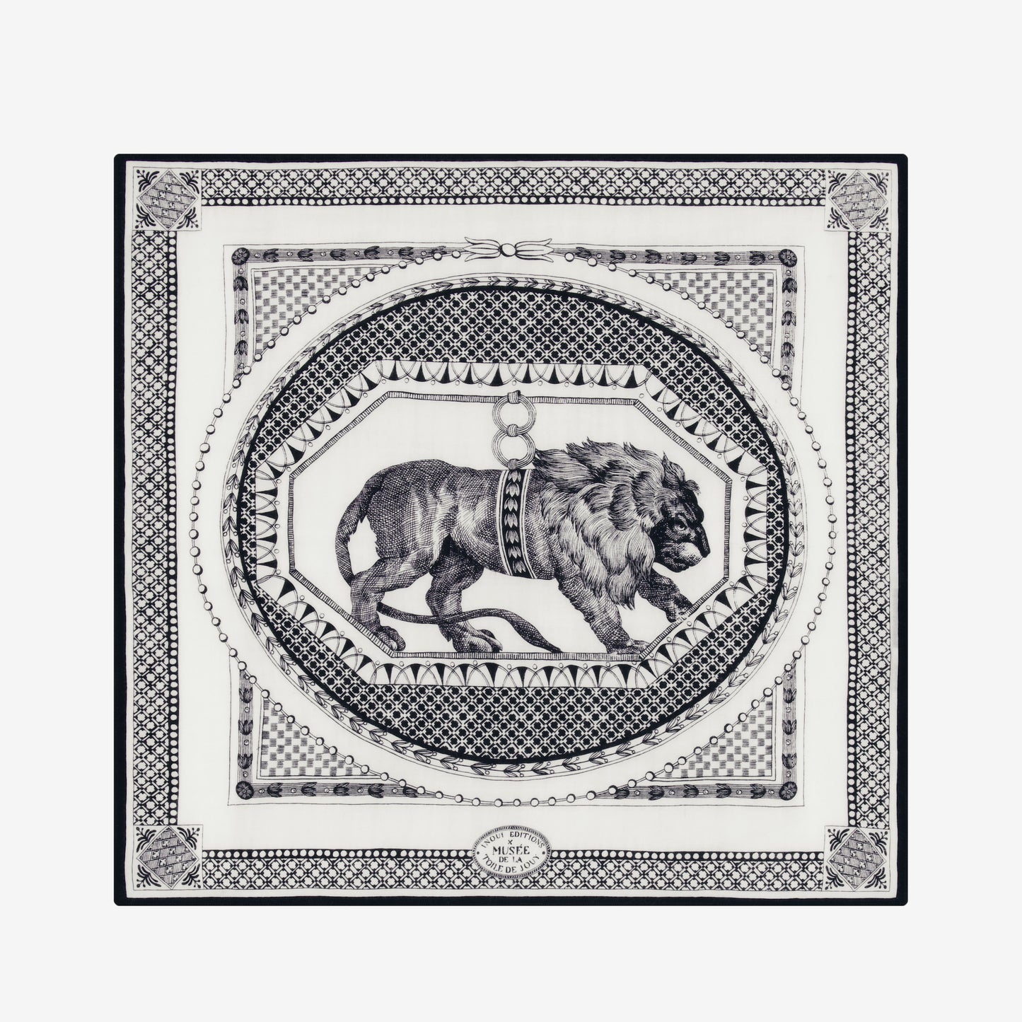Square 70- Barocco - Black