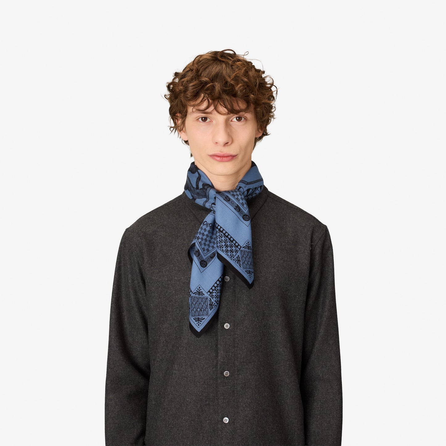Square 70- Barocco - Blue