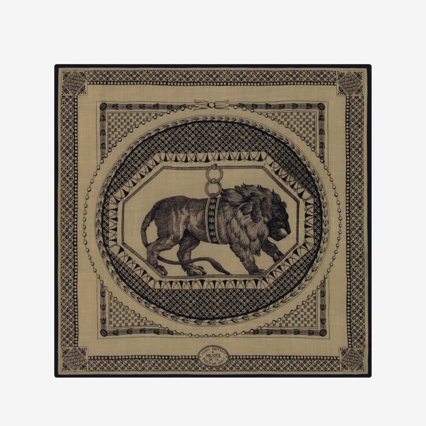 Square 70- Barocco - Golden Brown