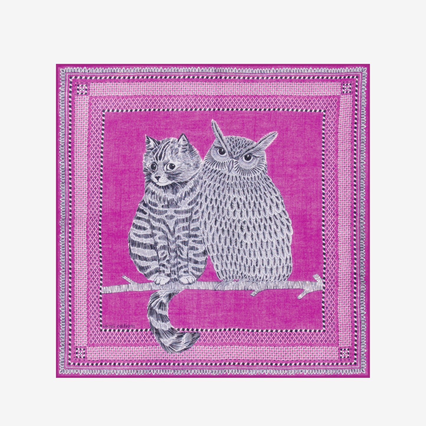 Square 70- Chouette - Purple
