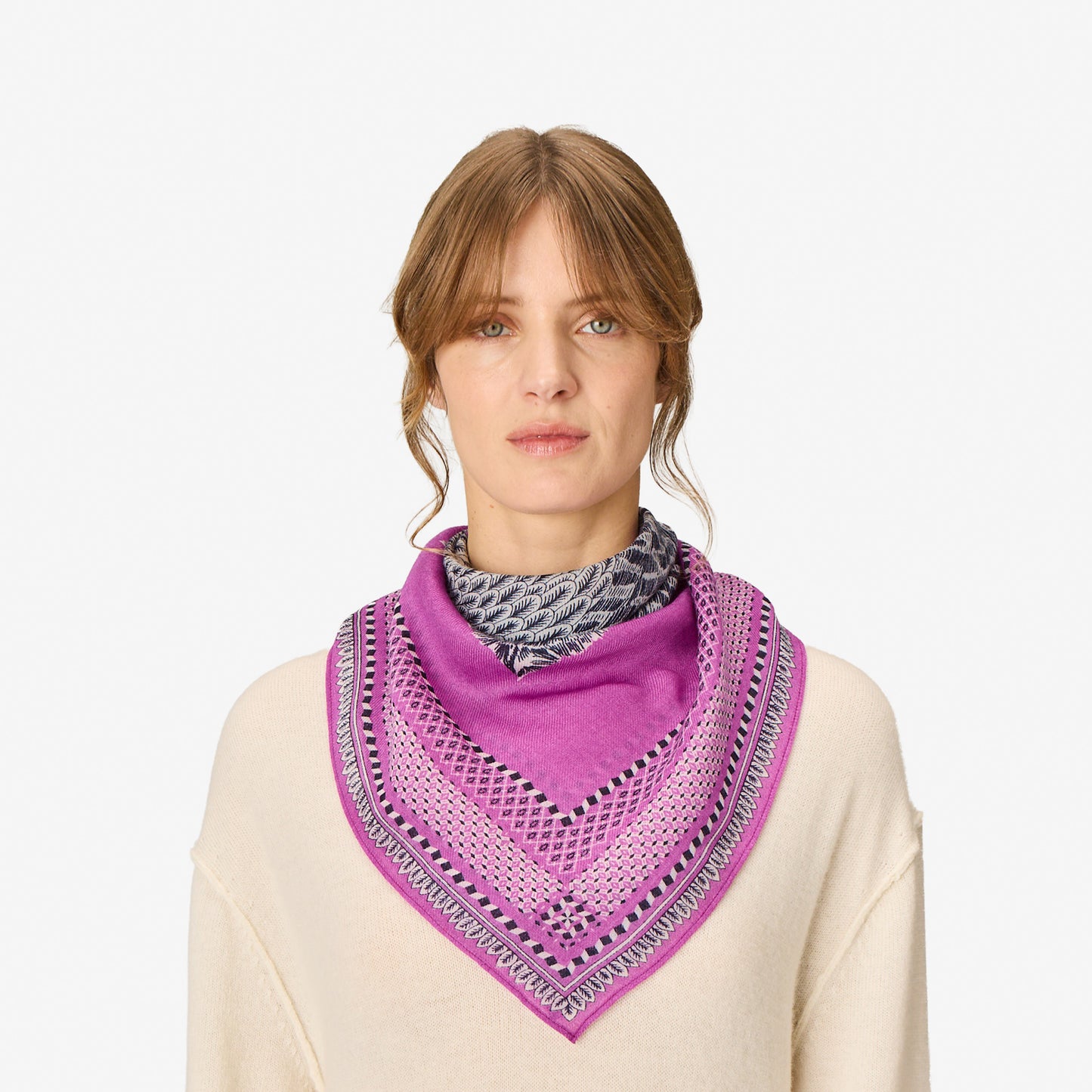 Square 70- Chouette - Purple